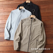 迪平替 高尔夫系列户外男装轻薄透气水速干春夏压胶口立领夹批发