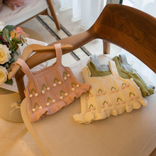 一件代发 2025年春季新款可爱爱心小花背心女童N360