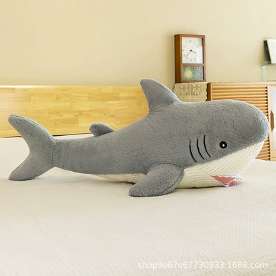 Trade Wholesale, Oyuncaq yastıqlar - gray-shark-40cm02kg