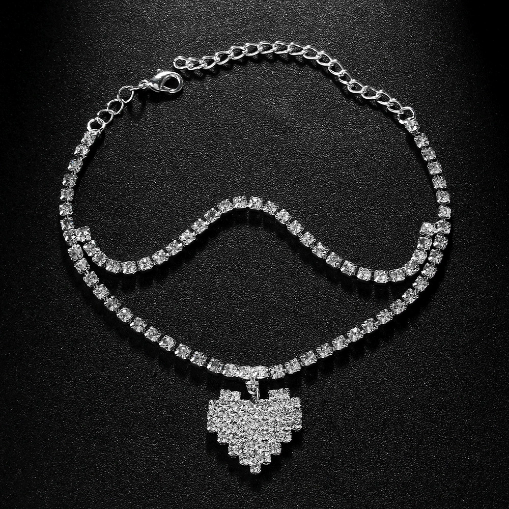 Браслет на щиколотку beach, модный аксессуар, diamond инкрустированный