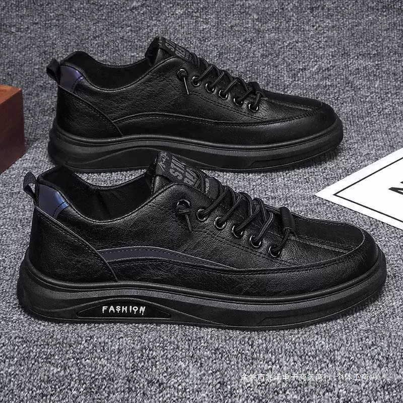 Обувь шеф-повара — нескользящая, водонепроницаемая и маслостойкая, весенняя дышащая мужская кожаная обувь для спорта и отдыха, черная износостойкая сетка.