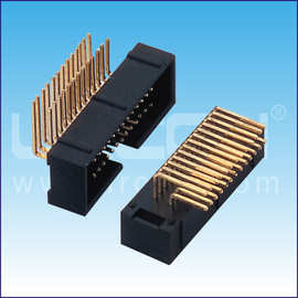 厂家直接供应1.27*2.54mm Box Header 90度弯针简牛接线端子