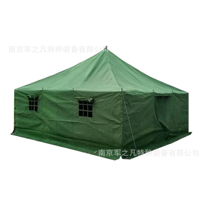 81型班用单帐篷迷彩野外宿营帐篷防雨军绿帆布帐篷便携帐篷