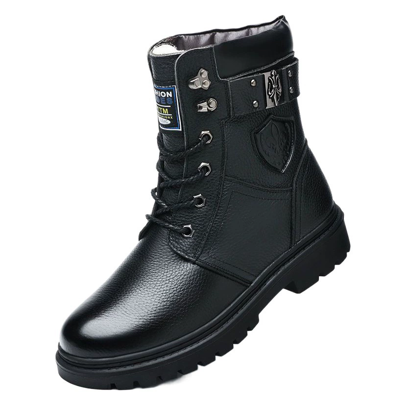 Ботинки Martin, мужские ботинки первого слоя из воловьей кожи, мужские зимние очень толстые зимние сапоги на флисовой подкладке, высокие ботинки из натуральной кожи, комбинезоны, ботинки