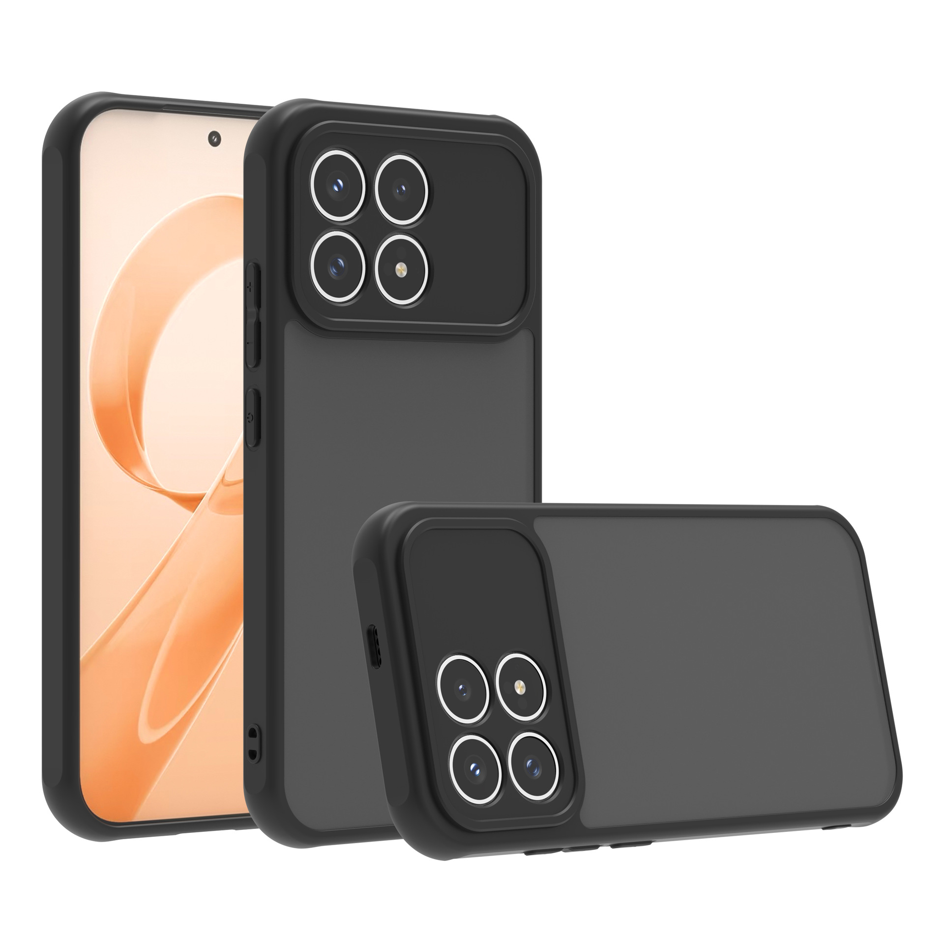 新款适用红米K90 磨砂肤感手机壳简约Redmi 15C 4G欧版防摔二合一