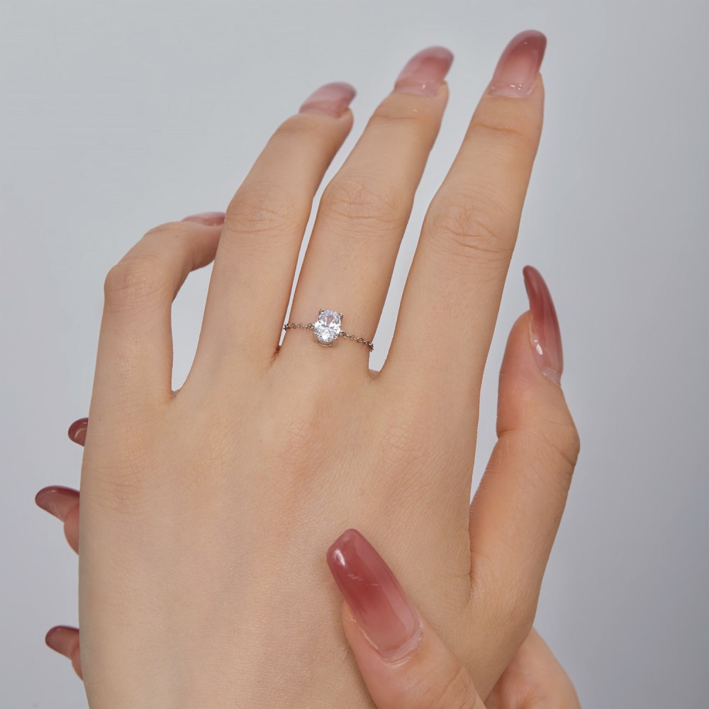 2g Weight Rings Classification 5, 6, 9 Ring Size 1 Piece Quantity Date, Tea Party Occasion 925 Sterling Silver Material Four Leaf Clover Pattern Women's Gender Plating Design Elegant, Glam Style 925 Sterling Silver Four Leaf Clover Rings 7