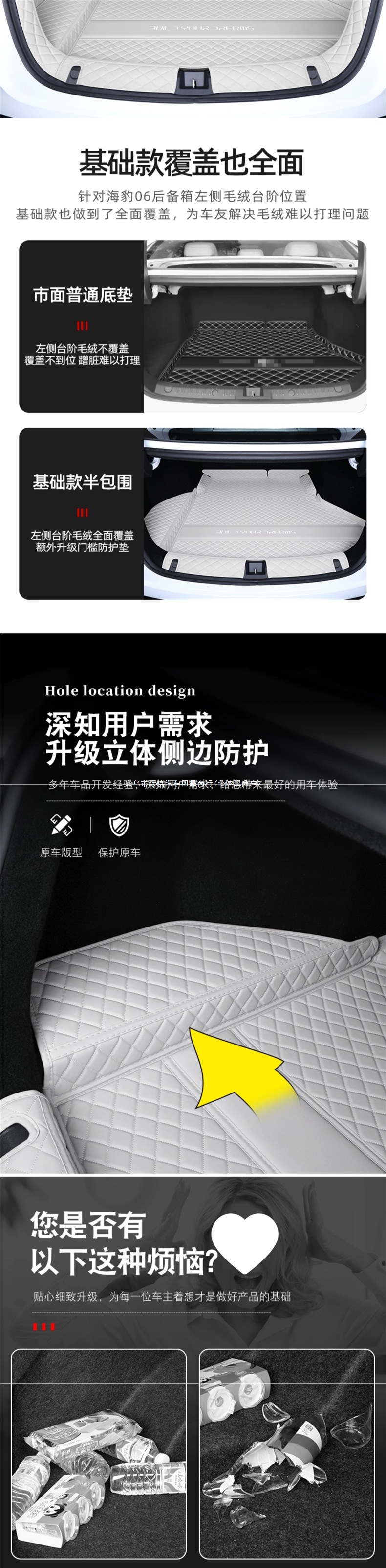 BYD Seal 06dmi full-cover trunk mat, 26 models of Seal 06ev trunk mat, interior decoration accessories