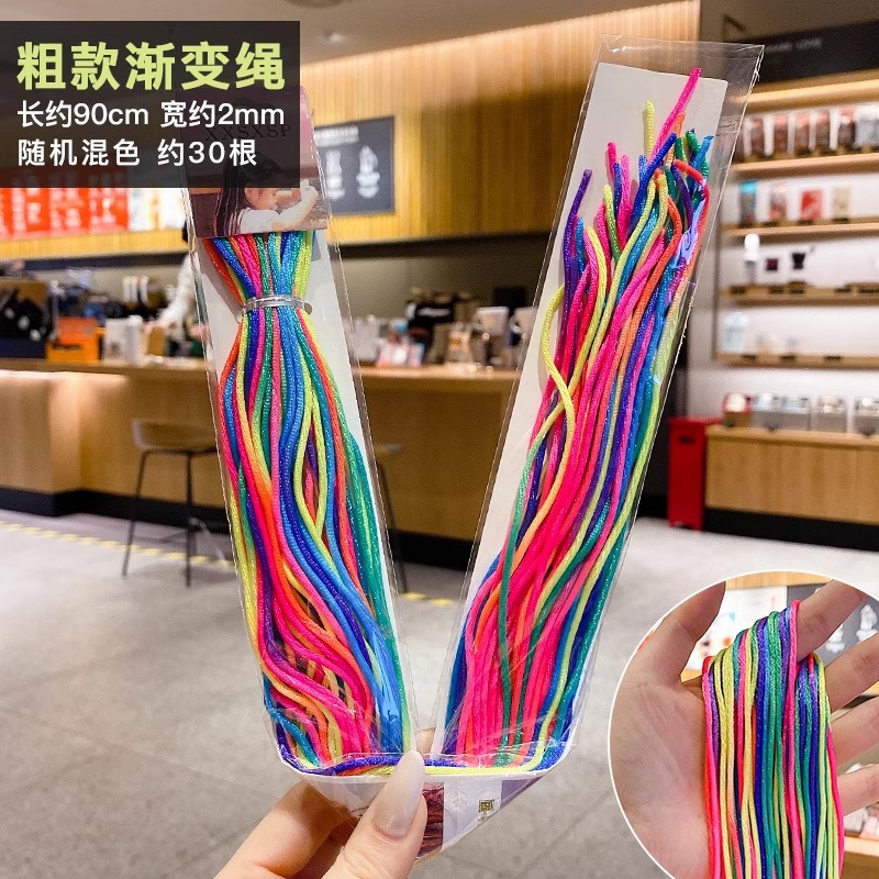 Cabello trenzado colorido, cuerda de color, línea de peluca, tocado para niños, extensión de cabello sin costuras, trenzas sucias, cabello atado, color invisible, cuerda para la cabeza