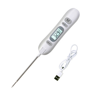 0629 new rechargeable food thermometer food thermometer barbecue water temperature meter kitchen baking