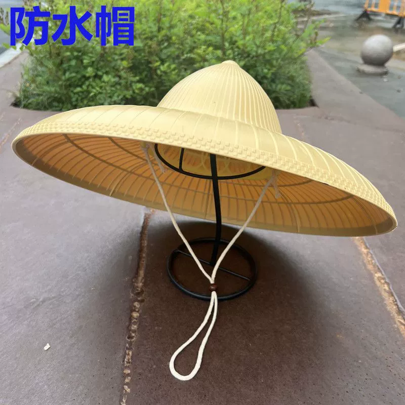 Водонепроницаемая панама для защиты от дождя, уличная, унисекс, можно носить в любое время года, пасторальная работа, пластиковая шляпа Линчжон с большими полями