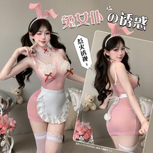 超甜情趣内衣纯欲女仆制服御姐兔女郎cos套装可爱包臀连衣裙8253