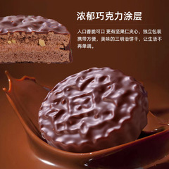 Wholesale Imported Kongji Chocolate Hazelnut Sandwich Snack Office Meal Replacement Small Packaging Filled Cookies