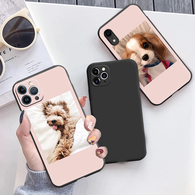 For Apple Iphone Mini Cute Pink Dog Soft Camera Case