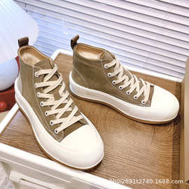 雪地靴女鞋2024冬季时尚新款羊皮毛一体女鞋舒适保暖舒适厚底板鞋