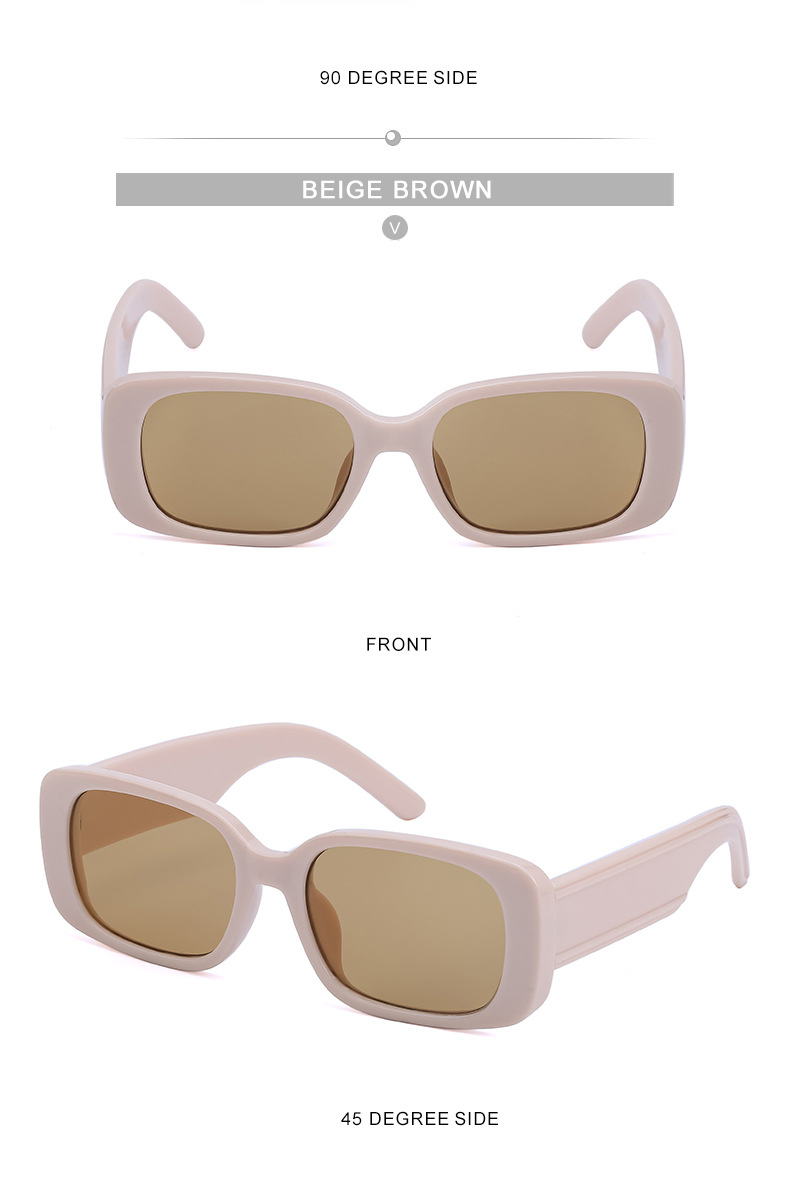 Simple Small Square Frame Candy Color Sunglasses Wholesale Nihaojewelry display picture 5