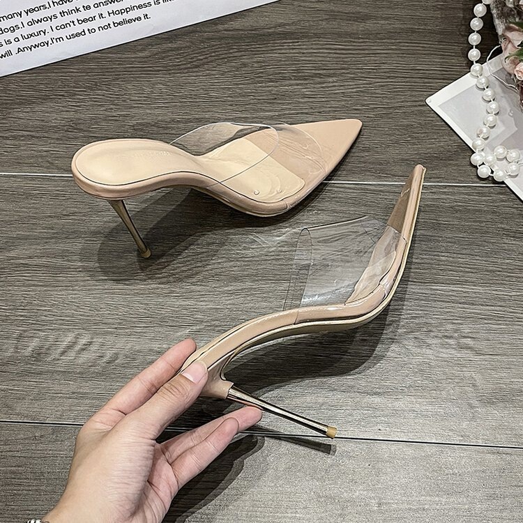 Sandals for Women 2026 Summer New Style Elegant Women's Shoes Pointed Toe Open Toe Transparent One-Strap Thin Heel High Heel Sandals Sandals for Women 2026 Summer New Style Elegant Women's Shoes Pointed Toe Open Toe Transparent One-Strap Thin Heel High Heel Sandals