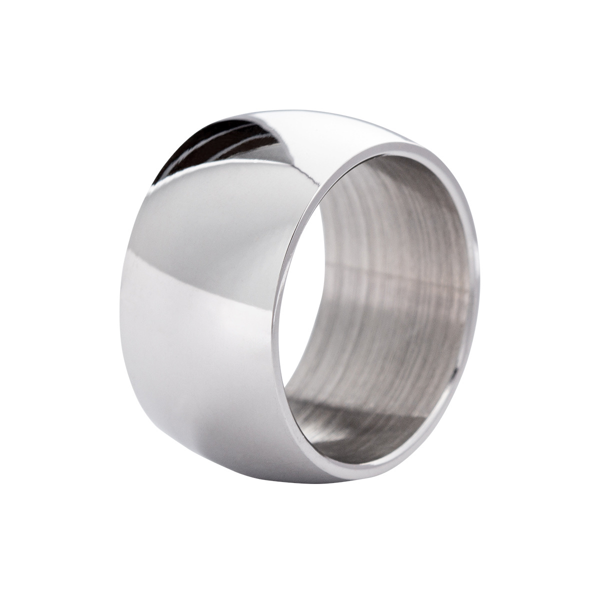 Punk Simple Style Solid Color Titanium Steel Plating Unisex Wide Band Ring display picture 5