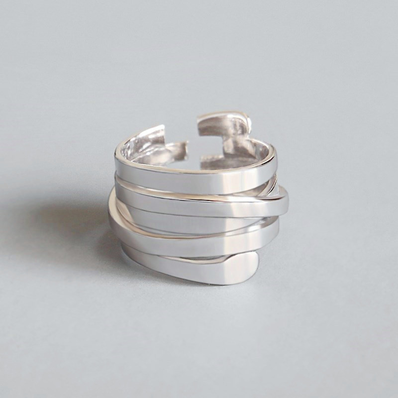 Oval Cz Engagement Ring And Stackable Set In Sterling Silver_voghion.com