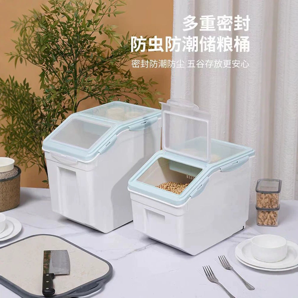 Герметичное бытовое ведро для риса, пластиковое ведро для хранения риса, бочка для хранения муки, бочка для хранения риса 10kg 15kg