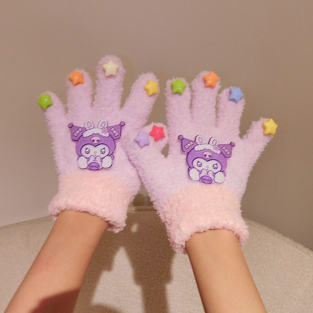 Fuchsia gloves, 2-6 years, color