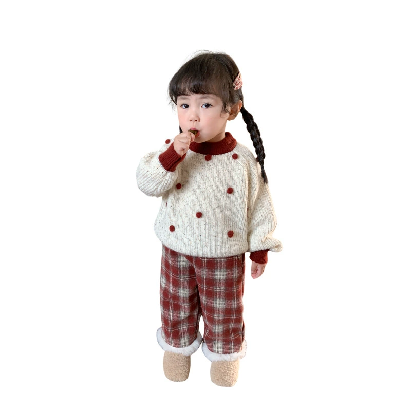 Children's knitted body-friendly demi-season sweater for princess, western style, Korean style