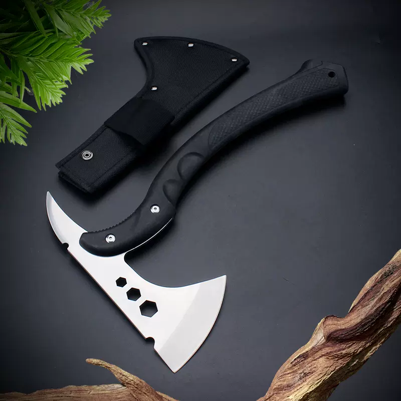 户外多功能斧子野营战术斧头刀开山伐木砍柴消防斧车载露营木工斧