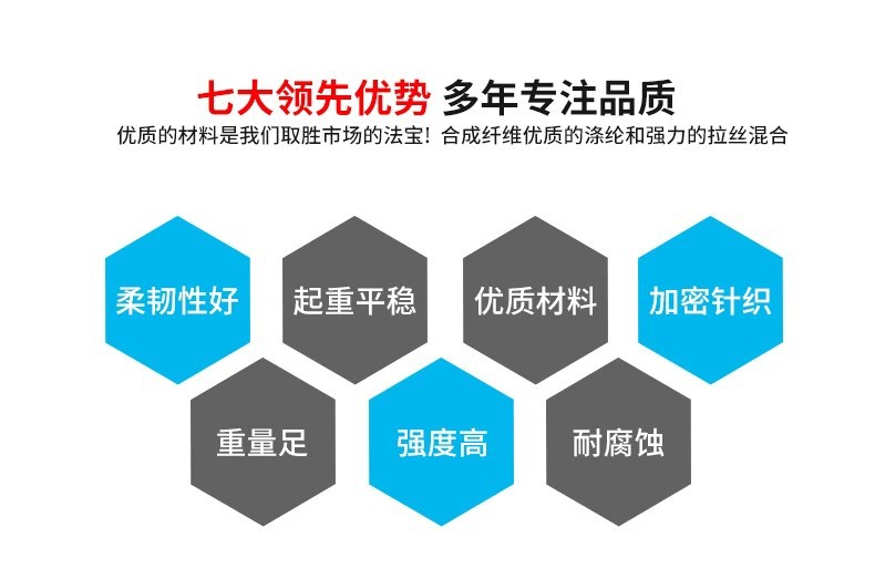 Truck cargo binding strap, thickened and wear-resistant, brake trailer rope, safety flat strap, vehicle rope, marine binding strap