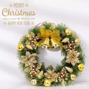 Christmas Decoration Garland Pendant Photo Decoration Scene Layout Rattan Christmas Tree Pendant Peripheral Wall Hanging Door Hanging