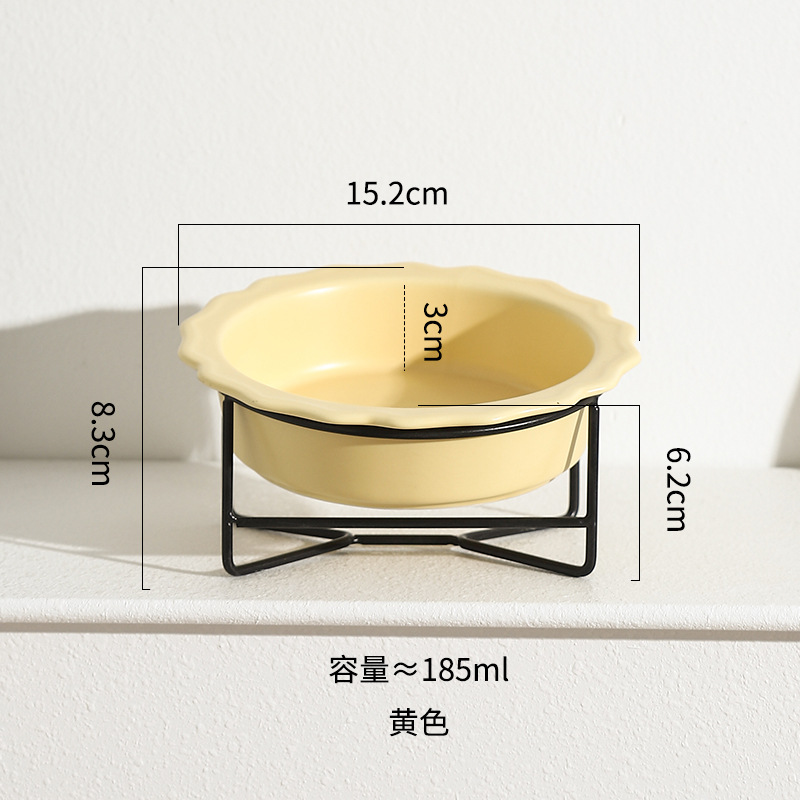 레이스 그릇 (노란색) + 철 프레임