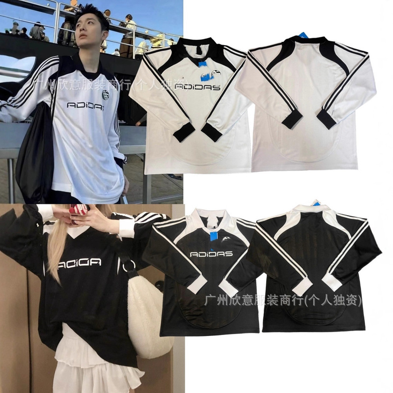 A Brand's Original Three-Stripe Letter Print Sweatshirt for Men and Women, Trendy Brand, Youthful Fashion, High-End Feel, Versatile Casual Hoodie