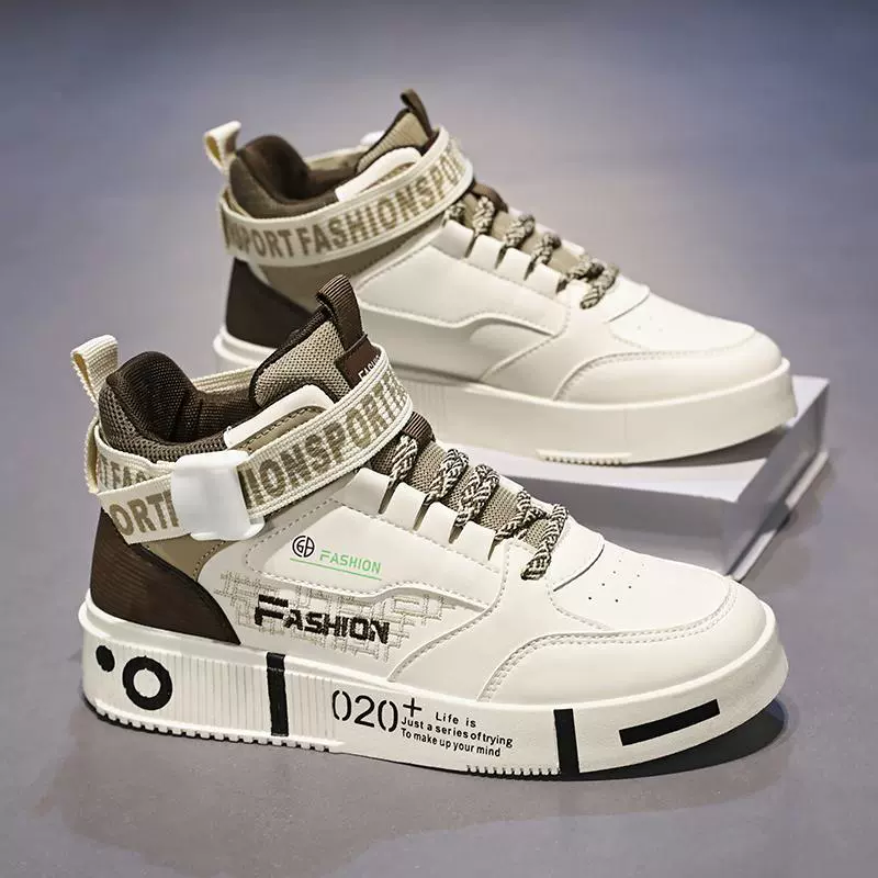 Winter footwear, high sneakers for boys, universal keep warm sports shoes for leisure