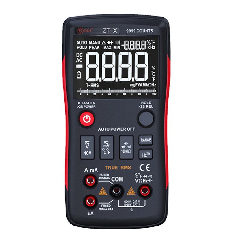 BSIDE艾默ZT-X全自动数字万用表智能防烧电工维修数显万能表家用