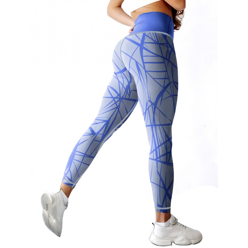 Transfronterizos Europa y Estados Unidos impresa pantalon de calzado de calzado de mujer elevación de cadera apretada bottom diaria pantalones deportivos casuales 2026