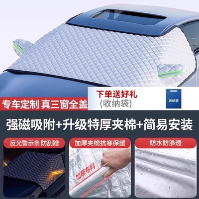 Car snow shield – for Leapmotor T03 C11 C10 - standard-zero-run-compatible-snow-cover-freeze-protection-strong-neodymium-magnet-no-ties-required