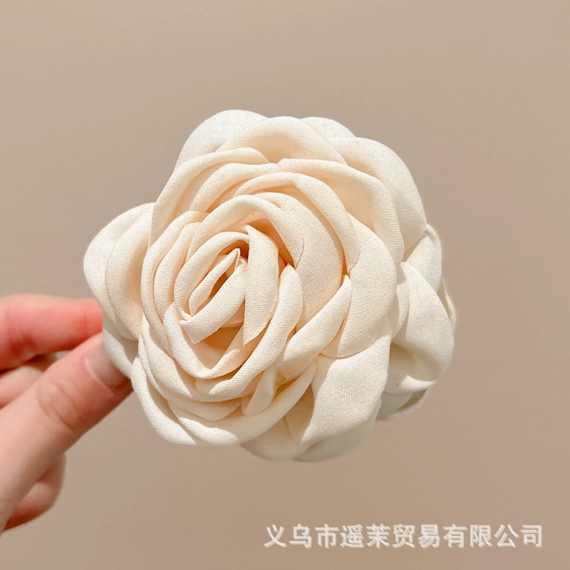 Атмосферная заколка для волос для фотосессий, крабовая заколка, модная hair accessory, с цветами