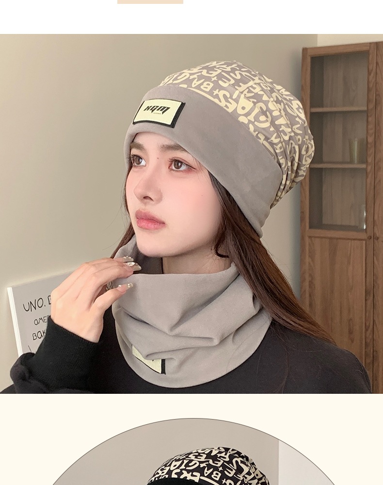 Men's Hat Children's Autumn and Winter Warm Hat Neck 2023 New Big Headband Thickened Warm Ear Protection Cold Hat Mask_voghion.com