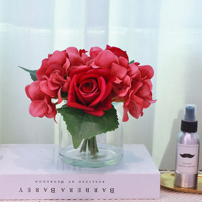 Song Liv 20CM simulation Carle rose Hydrangea Artificial flower decorate False water [Customizable]