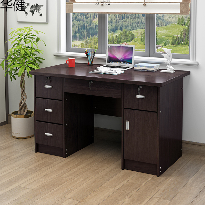 Simple Modern Office Desk Writing Desk for Students with Lock and Drawer 1.2m Desktop Computer Desk Bedroom Small Desk Factory Simple Modern Office Desk Writing Desk for Students with Lock and Drawer 1.2m Desktop Computer Desk Bedroom Small Desk Factory