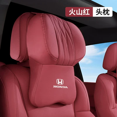 Headrests, and Lumbar Cushions — Headrest - honda-aviation-grade-headrest-volcano-red-1-pack