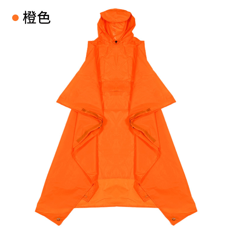 Tres en un impermeable mochila montañismo al aire libre senderismo poncho de una pieza unisex multi-funcional ultra-ligero Comercio exterior transfronterizo