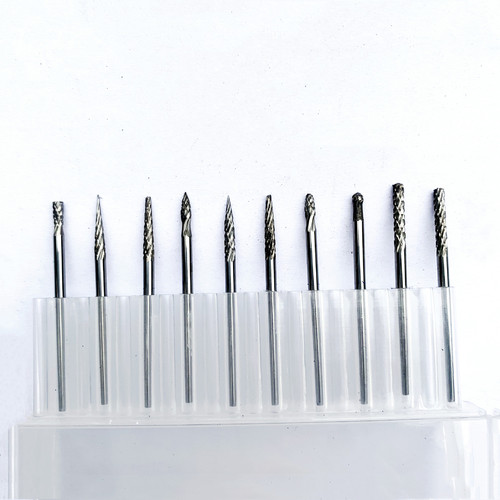 Tungsten steel hard 2.35MM alloy rotary file set electric grinder pneumatic grinding accessories tungsten steel grinding head milling cutter tungsten steel
