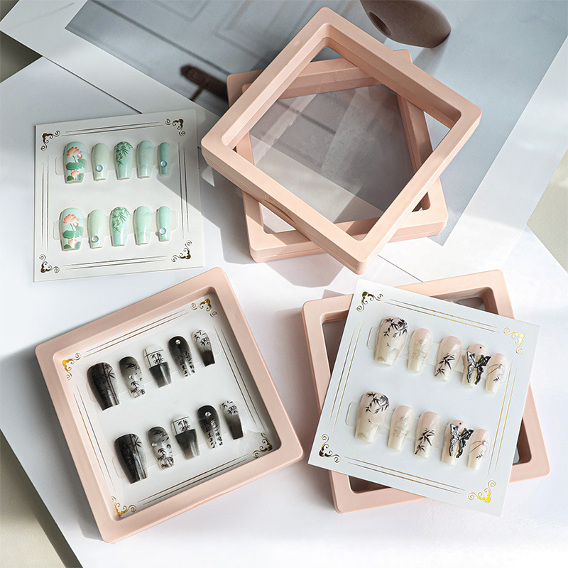 Nueva uñas de uñas de estilo nacional chino 30 piezas en caja