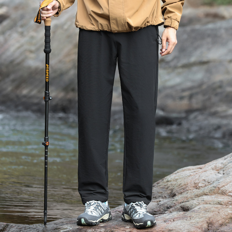 Spring and Autumn Men's Sports Pants Casual Long Pants Loose Straight Pants Outdoor Waterproof Hiking Pants Trekking Pants