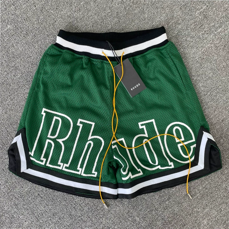 oversized letter mesh basketball shorts detail 6