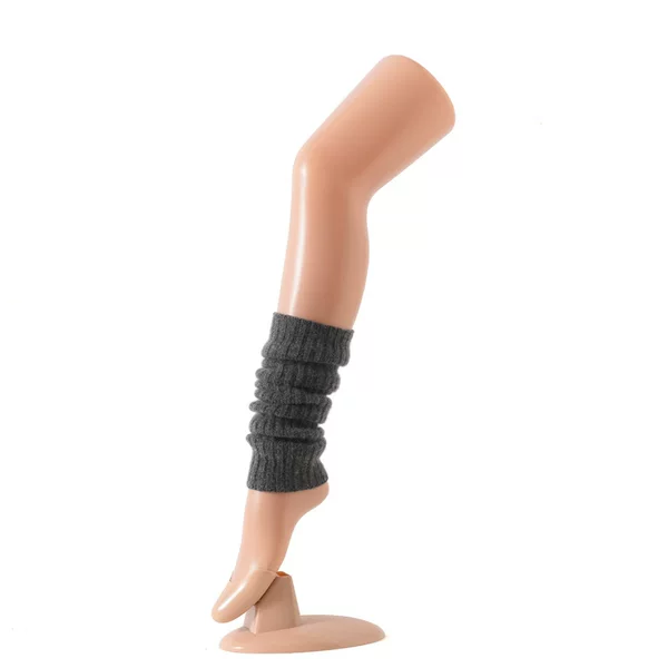 New autumn and winter warm 100% pure cashmere knee-high socks, women's long striped leg warmers