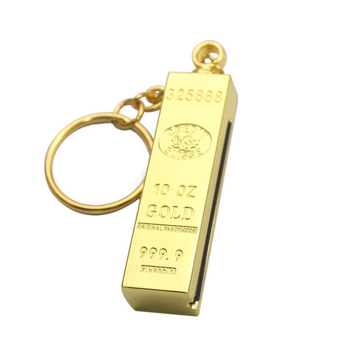 HY735 gold bar 10,000 matches metal kerosene lighter open flame cigarette lighter creative keychain smoking set wholesale