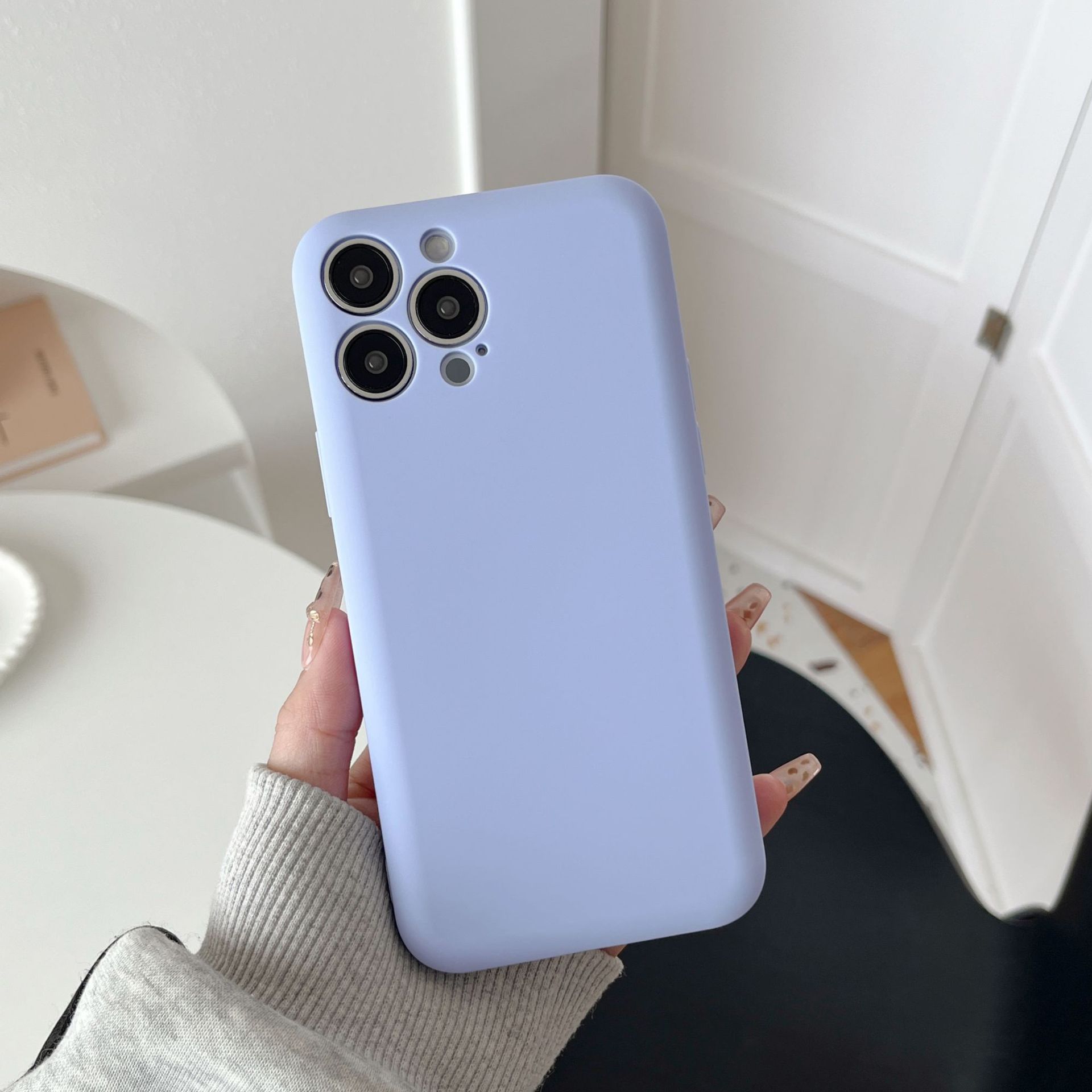 Nuevo tipo aplicable iPhone 16 funda para teléfono móvil jabón líquido TPU color sólido Apple 15promax funda protectora todo incluido