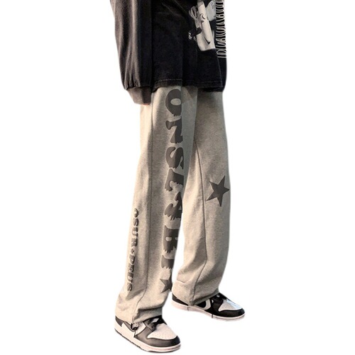 Street Style Leisure Pants for Men - Spring Korean Version Trendy Loose Wide Leg Pants - Summer Thin Straight Leg Sports Long Pants