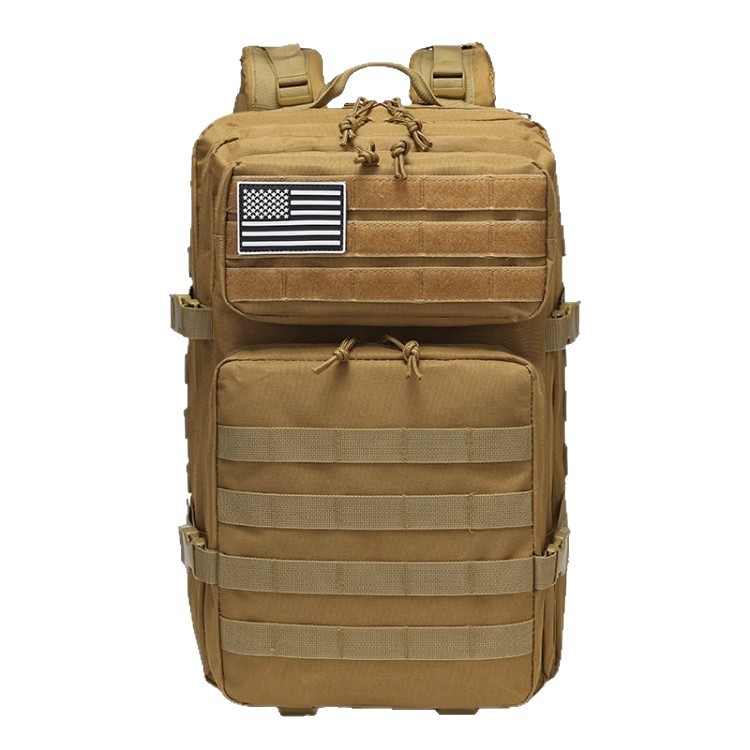 Viaje al aire libre bolsa de montaña de gran capacidad multifuncional tela oxford impermeable de hombro para hombres montar caminata mochila táctica