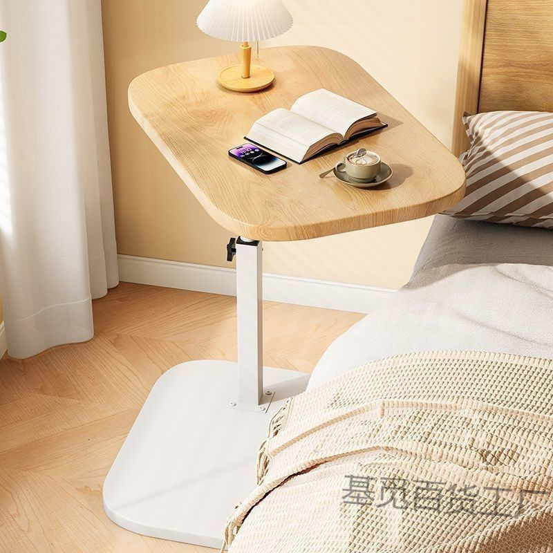 Simple Movable Storage Rack Sofa Side Table Portable Adjustable Liftable Folding Computer Table Shelf Small Table